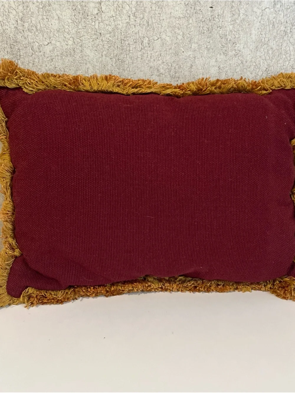 Vintage Tapestry Festive Pillow Snowman Gold Fringe Edging Christmas 17x12 EUC